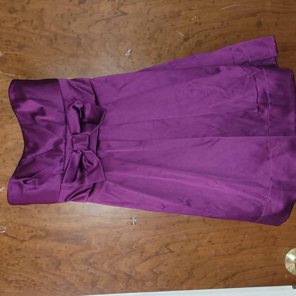 Size 5 Purple strapless mini dress